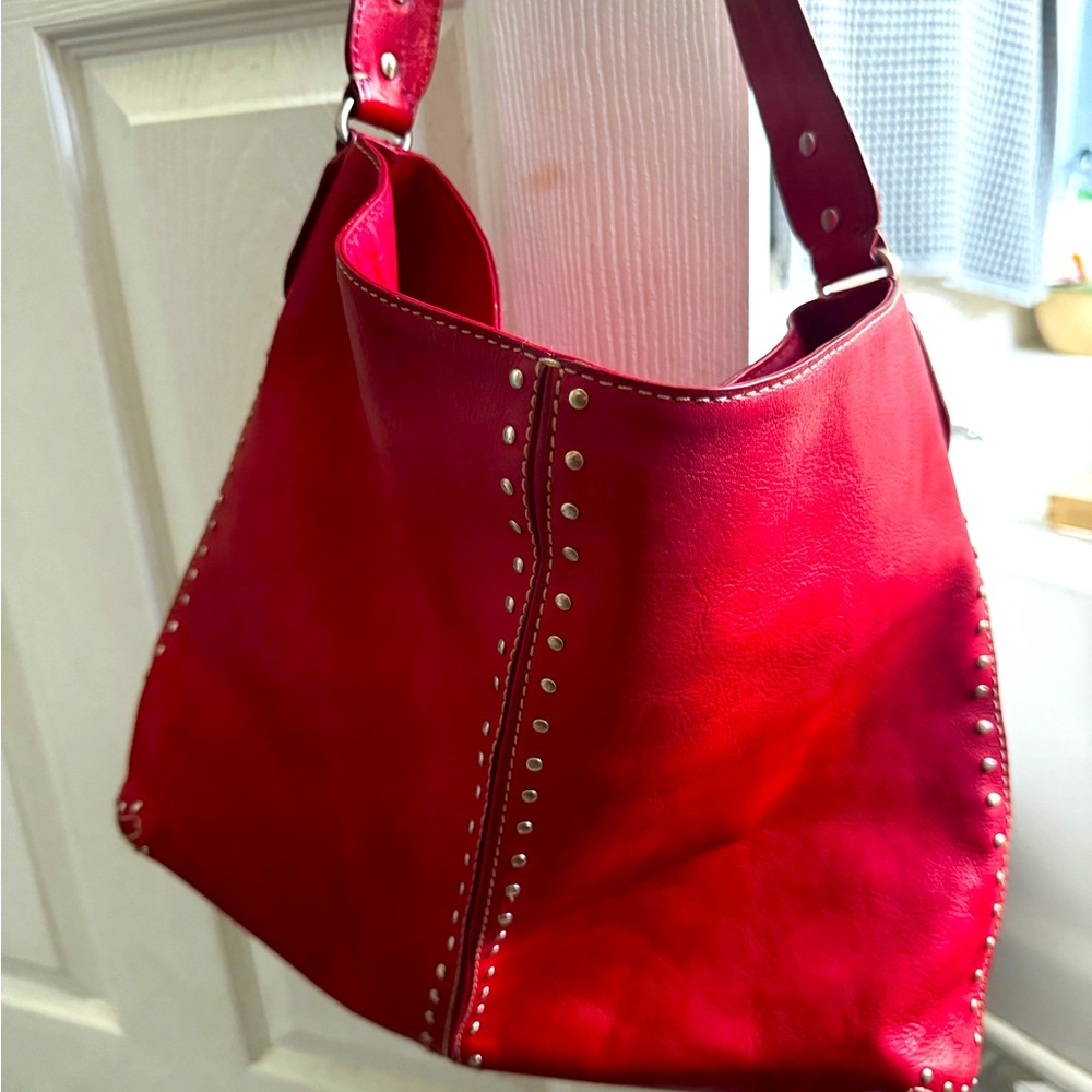 Gorgeous red/pink oversized bag by MK